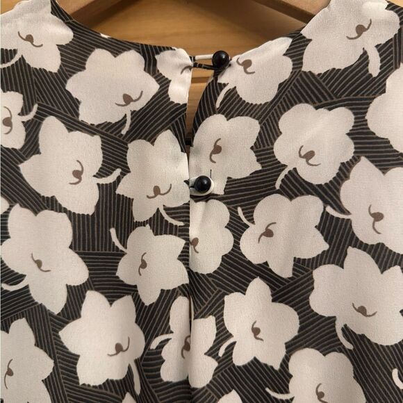 Vintage Liz Robert’s Sz Medium Floral Print Secretary School Teacher Midi Dress - Picture 7 of 13